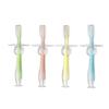4pcs Baby Toothbrush Silicone Teether with Tapered Handle view 1
