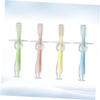 4pcs Baby Toothbrush Silicone Teether with Tapered Handle view 2