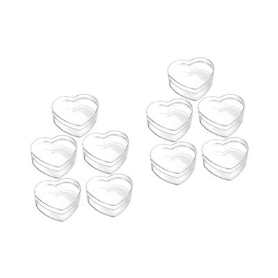 STOBOK 10pcs Acrylic Heart Shape Candy Box Small Boxes for Wedding Favor Treat Party Favors for Heart Candy Packing Wedding Scenario