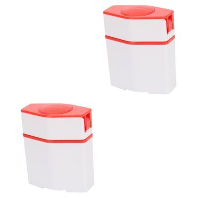 Gatuida 2pcs Mini Portable Pill Cutter Box Medicine Splitter Holder Divider for Home Travel Small Tablet Splitter Random Color