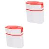 Gatuida 2pcs Mini Portable Pill Cutter Box Medicine Splitter Holder Divider for Home Travel Small Tablet Splitter Random Color view 1