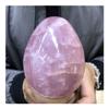 Natural crystal rough Stone Crafts Natural Pink Rose Quartz Dragon Egg Crystal Specimen Quartz Crystal Egg 1pc (Size : 900g) view 2