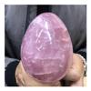Natural crystal rough Stone Crafts Natural Pink Rose Quartz Dragon Egg Crystal Specimen Quartz Crystal Egg 1pc (Size : 900g) view 3