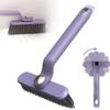 360 Degree Rotating Crevice Cleaning Brush, Multi-Function Rotating Crevice Cleaning Brush,No Dead Corners Hard Bristle Crevice Gap Brush for Bathroom Household Kitchen (Purple) view 1