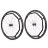 20"/22"/24" Rear Wheel Assembly,Wheelchair Wheel Replacement with Bearings & Handrim,Non-pneumatic Solid Tires,Shock-absorbing Spoked Wheels (2 Pcs) (Size : 24inch) view 1