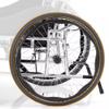 20"/22"/24" Rear Wheel Assembly,Wheelchair Wheel Replacement with Bearings & Handrim,Non-pneumatic Solid Tires,Shock-absorbing Spoked Wheels (2 Pcs) (Size : 24inch) view 3