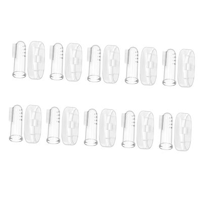 GLEAVI Baby Finger Toothbrush Silicone 10pcs Set with Case Soft Bristles Oral Massager for Infant Teeth Cleaning Toddler Gum Care