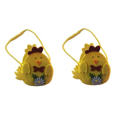 Healeved 2pcs Diamond Art Trays Easter Egg Hunt Easter Basket Child Ornaments Ora Tote Bag Portable Bag Footies Candie Candy Bag The Color Green Hamper Animal