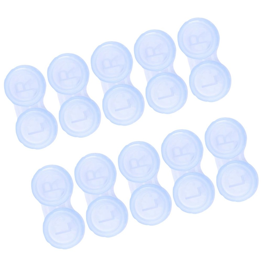 JECOMPRIS 10pcs Blue Cases Water-Tight Travel Lens Storage Box Simple Cases for Home Travel