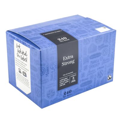 240 x Extra Strong Traditional Tea Bags, Full Bodied Blend, Blue Box, Strength 5, Compostable, 750g