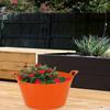 4 x ORANGE - 26 Litre Small Flexi Tub Multi-Purpose Water Storage Container/Toys Bucket/Animal Feed Tub Robust Polyethylene Flex Tub For Home Garden - MADE IN U.K view 2