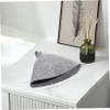 Operitacx 2pcs Felt Sauna Hat Set Wool Steam Cap Soft Comfortable Bathing Hat for Indoor Sauna view 4