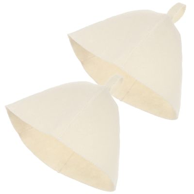 Operitacx 2pcs Women's Sauna Spa Beanie Heat Insulation Hat Made of Organic Material for Sauna Spa Bath for Female Friends
