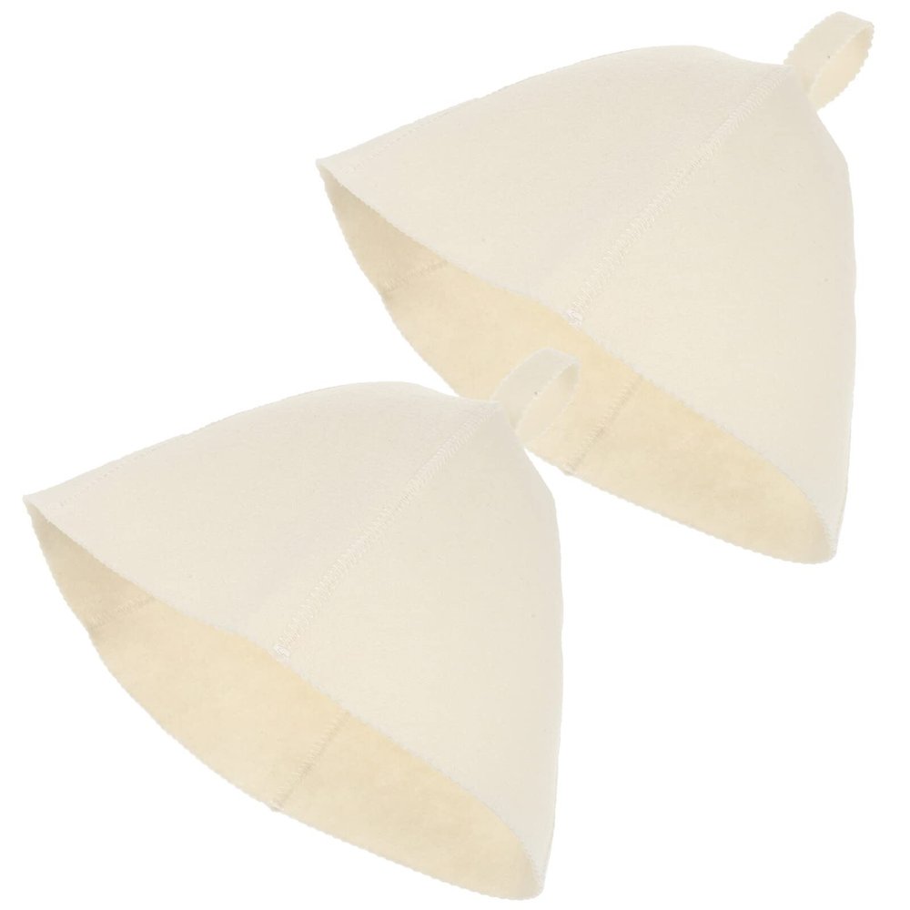 Operitacx 2pcs Women's Sauna Spa Beanie Heat Insulation Hat Made of Organic Material for Sauna Spa Bath for Female Friends