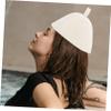 Operitacx 2pcs Women's Sauna Spa Beanie Heat Insulation Hat Made of Organic Material for Sauna Spa Bath for Female Friends view 4