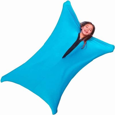 BOSSGE Kids Sensory Body Socks Full-body Sock That Can Relieve Pressure And Stretch Breathable And Comfortable Autism Socks For Children Boys And Girl (Color : Sky blue, Size : M/Medium-69 * 119cm)
