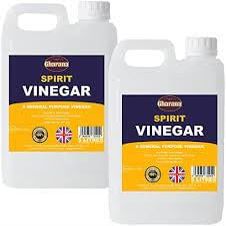 Gharana White Vinegar 5lit (Pack of 2) | Perfect for Marinating, Dressing & Pickling | Active for Disinfection, Deodorizing & Stain Removal | Food Preserver