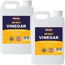 Gharana White Vinegar 5lit (Pack of 2) | Perfect for Marinating, Dressing & Pickling | Active for Disinfection, Deodorizing & Stain Removal | Food Preserver