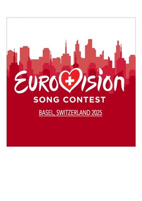 Orange Trading Dartmouth LTD A4 Edible Decor Icing Sheet Eurovision 2025 Basel, Switzerland 7-8" Square Cake Topper Decoration - Great for larger cakes