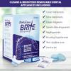 Retainer Brite Cleaning Kit Including 96 Tablets (3 Month Supply) and Denture Brush - Kills 99.9% of Bacteria - Ideal for retainers, mouthguard, dentures, invisalign. Removes Plaque and Tartar. view 2