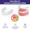Retainer Brite Cleaning Kit Including 96 Tablets (3 Month Supply) and Denture Brush - Kills 99.9% of Bacteria - Ideal for retainers, mouthguard, dentures, invisalign. Removes Plaque and Tartar. view 4