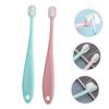 PartyKindom 2pcs Boys and Girls Toothbrush Newborn Tooth Cleaning Brush Bristle Toothbrush for Teething and Childrens view 2