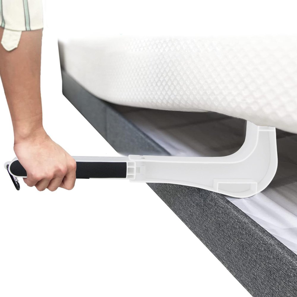 weiting Lifter Mattress Riser | Anti-Bending Bed Making Tool - Ergonomic Under Mattress Wedge Elevator Riser for Changing Sheets for the Elderly and Handicapped,