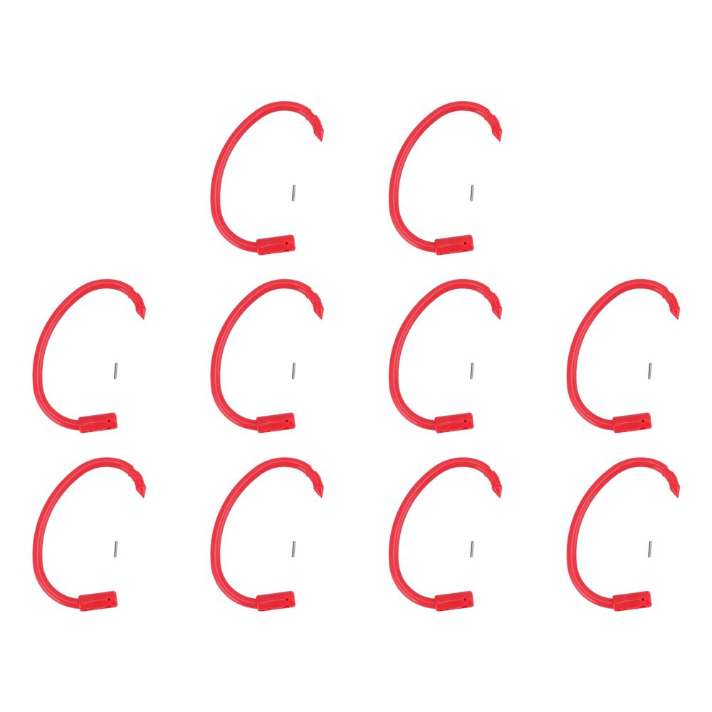 Xcello Set of 10 Premium Plastic Cow Nose Rings, Durable Traction Rings for Livestock Breeding