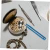 BESTonZON Mini Titanium Alloy Tweezers Portable Numerical Tool Lightweight Splinter Removal Tool for Outdoor Travel CNC Precision Blue view 4