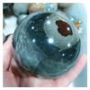 room decoration Natural Sea Jade Quartz Sphere Landscape Scenery Stone Ocean Jasper Ball Crystal Ornaments Decorative Stones for Collect Raw stones and minerals (Size : 8-9cm) ( Size : 1.2-1.3kg ) view 3