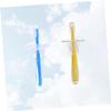 Mobestech 2pcs Toothbrush Silicone Training Brush Umbrella-Shaped Non-Toxic Brush view 4