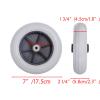 1 Pair 6/7/8" Wheelchair Replacement Wheels, PU Solid Wheelchair Front Wheels Assembly with 5/16" (8 mm) Bearing for Disabled Old People Wheelchair (Size : 7inch 2) view 2