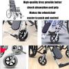 1 Pair 6/7/8" Wheelchair Replacement Wheels, PU Solid Wheelchair Front Wheels Assembly with 5/16" (8 mm) Bearing for Disabled Old People Wheelchair (Size : 7inch 2) view 4