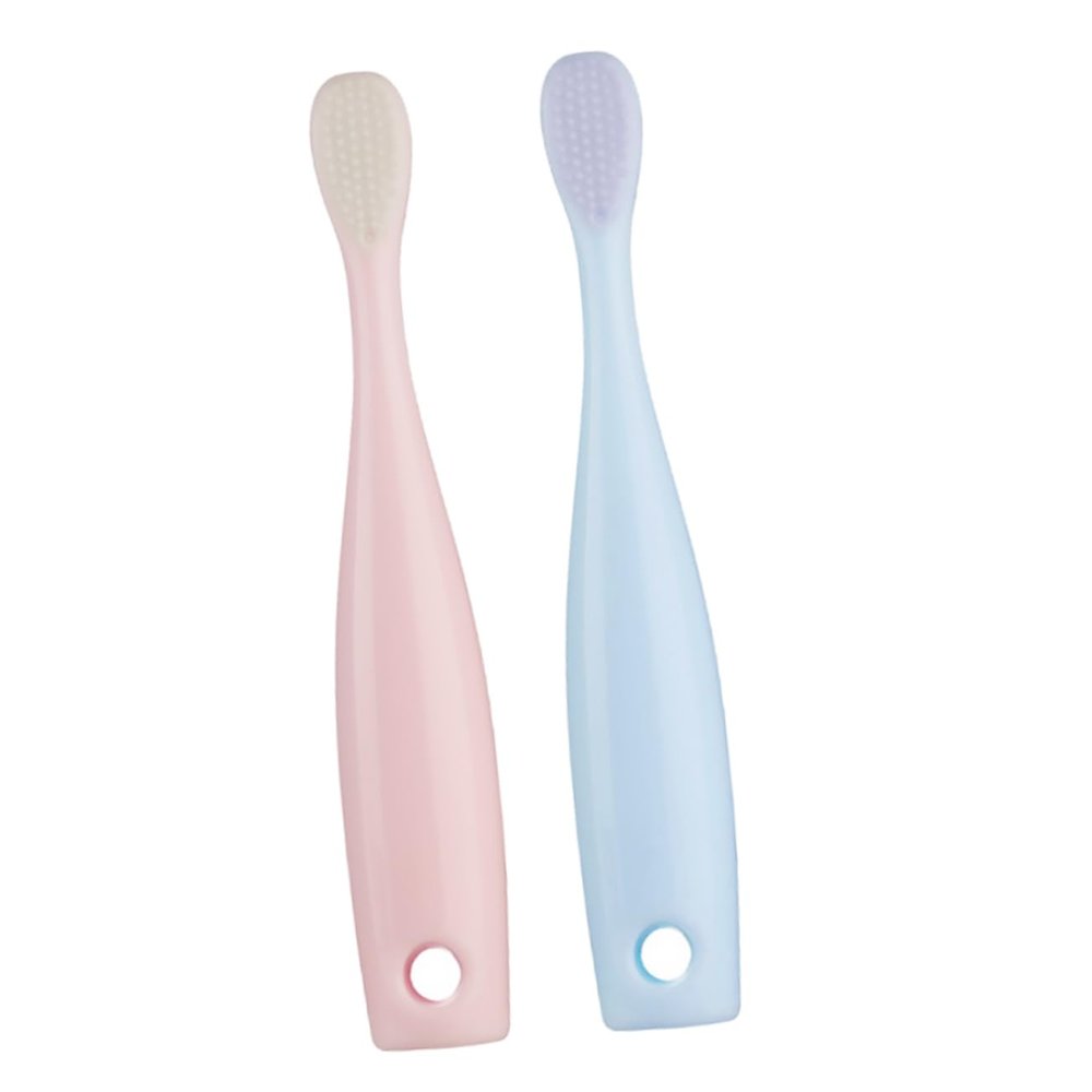 Mobestech 2pcs Boys and Girls Tooth Brush Soft Bristled Boy Girl Toothbrush for Years