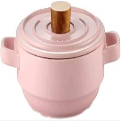 SUNMME Pink Casserole Stylish and Exquisite High Temperature Resistant Fast Heat Conduction Easy to Clean (Color : A) (A A)