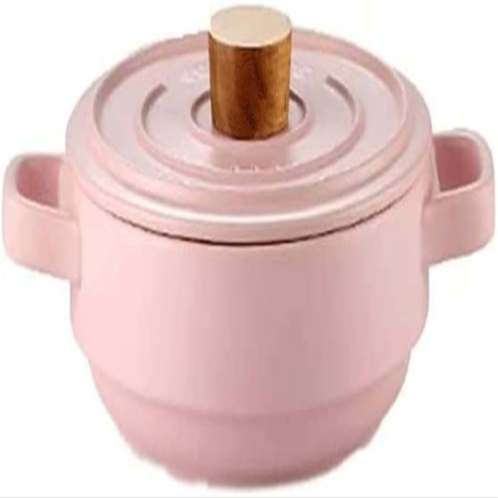 SUNMME Pink Casserole Stylish and Exquisite High Temperature Resistant Fast Heat Conduction Easy to Clean (Color : A) (A A)