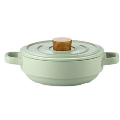 SUNMME Pink Casserole Stylish and Exquisite High Temperature Resistant Fast Heat Conduction Easy to Clean (Color : A) (B A)