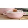 SUNMME Pink Casserole Stylish and Exquisite High Temperature Resistant Fast Heat Conduction Easy to Clean (Color : A) (B A) view 3