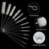 14 Pcs Long Pipe Bottle Cleaner Brushes Reusable Nylon Bottle Pipe Cleaner Set,Nylon Straw Cleaner Pipe Brushes,Flexible Small Cleaning Brushes for Water Bottle Tube Kettle Spout Cleaning(COLOR:White) view 3