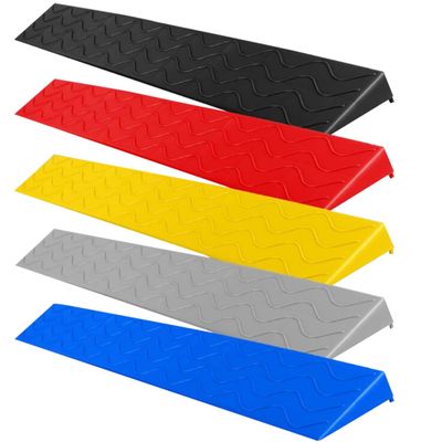 0.4-4 Inch Rise Ramps For Steps, Threshold Ramp For Wheelchairs With Slip-Resistant Surface, Door Threshold Ramps Non-Slip, Sturdy Ramp (Color : Black, Size : 10cm/4in)