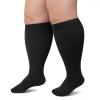 Bisienya Compression Sock Plus Size for Men and Women Wide Calf Compression Socks Flight Travel Running Sports Seniors Fitness Athletic 20-30 mmHg 1Pairs view 1