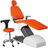HAODING 4pcs/Set Dental Chair Covers, Dental PU Leather Unit, Waterproof PU Leather Protective Dental Full Chair Covers Elastic Stylish Dental Chair Seat Cover, Dentist Equipment(Color:Orange) view 2
