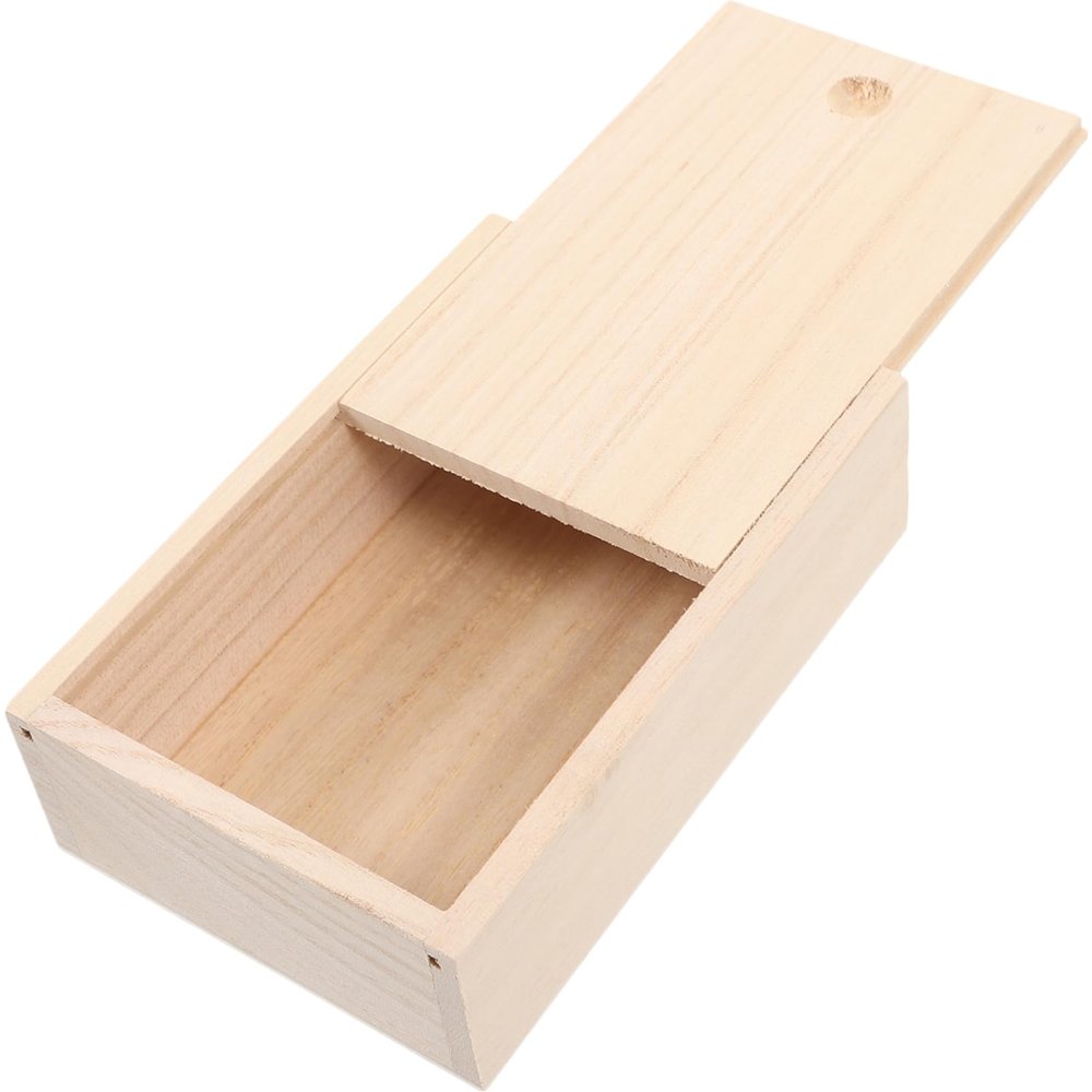 BUGUUYO Paulownia Soap Dish Draining Soap Stand for Kitchen Sink Lid Multi-use Storage Box for Jewelry Keys