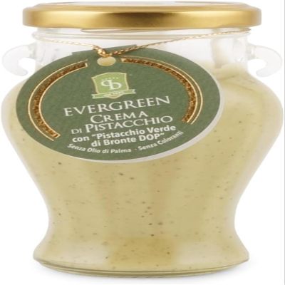 Evergreen Pistachio Cream with "Pistachio Verde di Bronte D.O.P." 190gr