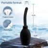 Anal Douche Enema Kit - 310ml Enema Bulb Douches for Men, Douche Bulb Anal Cleaner, Shower Douche Enemas at Home Kit for Daily Personal Hygiene & Travel (Black) view 4