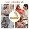 Mens Beard Comb, Small Folded Moustache Comb, Wooden Folding Pocket Beard Combs for Men, Portable Beard Combs, Anti-Static Beard Styling Combs for Men, Brushing Folding Beard Care Tools view 3