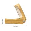 Mens Beard Comb, Small Folded Moustache Comb, Wooden Folding Pocket Beard Combs for Men, Portable Beard Combs, Anti-Static Beard Styling Combs for Men, Brushing Folding Beard Care Tools view 4