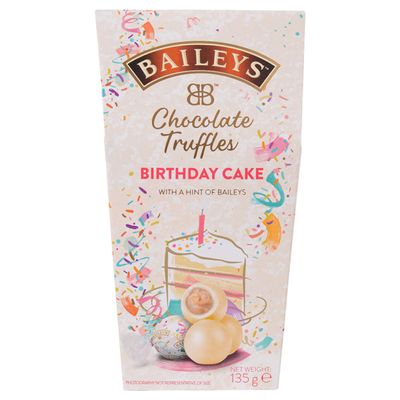 Baileys Birthday Cake Truffles 135g | Original Irish Cream White Chocolate Truffles with Vanilla Truffle Filling| Premium Chocolate Truffles | Perfect Birthday Sweets