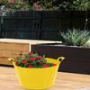10 x Yellow Colour 26L Litre Small Flexi Tub Multi-Purpose Flexible Water Storage Container Toys Bucket Robust Polyethylene Flex Tub Trug Animal Feed Tub For Home Garden - MADE IN U.K view 2