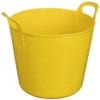 10 x Yellow Colour 26L Litre Small Flexi Tub Multi-Purpose Flexible Water Storage Container Toys Bucket Robust Polyethylene Flex Tub Trug Animal Feed Tub For Home Garden - MADE IN U.K view 3